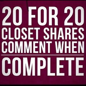 Share 20 and I’ll share a random 20 back!